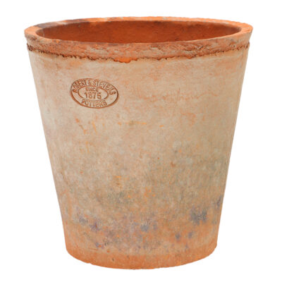Aged Terracotta Round Flower Pot - X Large