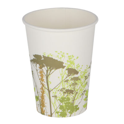 Set of 10 Herb Pattern Paper Cups - Large