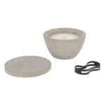 Round Outdoor Candle w/Cover - Small