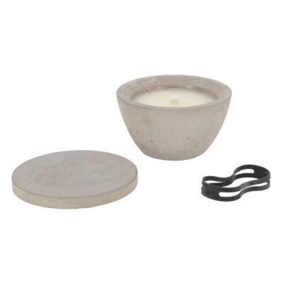 Round Outdoor Candle w/Cover - Small