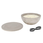 Round Outdoor Candle w/Cover - Large