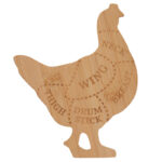 Chicken Cutting Board, Bamboo - Small