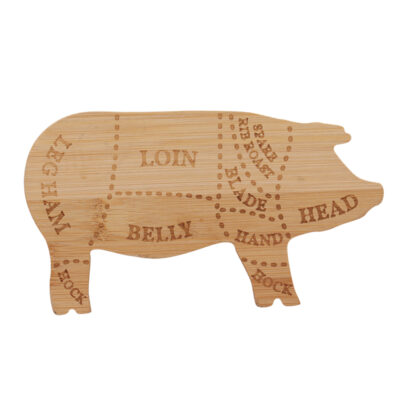 Pig Cutting Board, Bamboo - Small