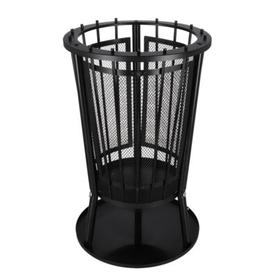 Mesh Fire Basket w/Bottom Plate