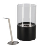 Round Bioethanol Burner w/Snuffer - Black