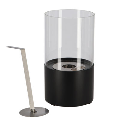 Round Bioethanol Burner w/Snuffer - Black