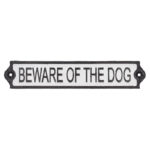 "Beware of Dog" Door Sign