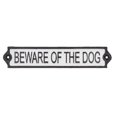 "Beware of Dog" Door Sign