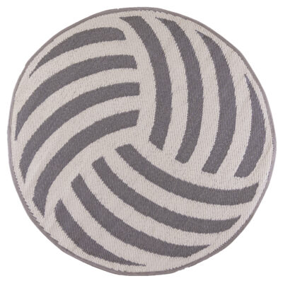 Round Knot Garden Carpet, Reversible