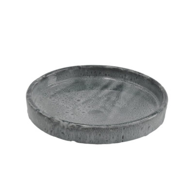 Glazed Saucer for PP030, Gray - X Large