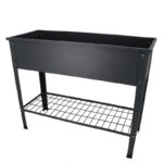 Raised Flower Bed, Gray - Large