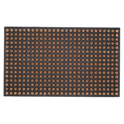 Dot Doormat, Rubber/Coconut Fiber - Large
