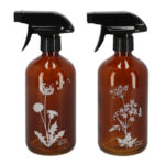Wildflower Spray Bottle, Glass, Brown, 2 Asst. Styles