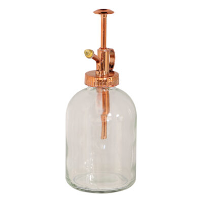Plant Mister, Glass, Clear/Copper