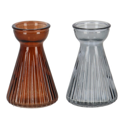 Bulb Vase, 2 Assst. Colors - Small