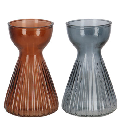 Bulb Vase, 2 Assst. Colors - Large