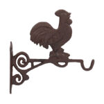 Cockerel Hanging Basket Hook, Cast Iron