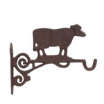 Cow Hanging Basket Hook, Cast Iron