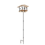 Chiffchaff Bird Table on Pole, Wood