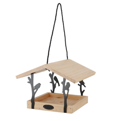 Chiffchaff Hanging Bird Table, Wood