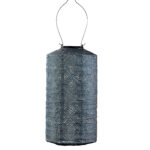 Cylinder Topaze Lantern, Grey Blue