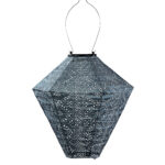 Diamond Lace Lantern, Grey Blue