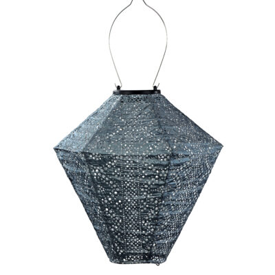 Diamond Lace Lantern, Grey Blue