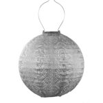Round Lace Lantern, Silver