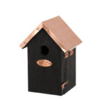 Winter Wren Birdhouse w/Copper Roof, Black