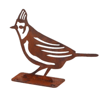 Crested Tit Rust Silhouette