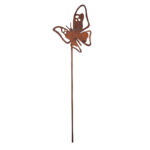 Butterfly Rust Silhouette on Pole