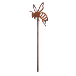 Bee Rust Silhouette on Pole