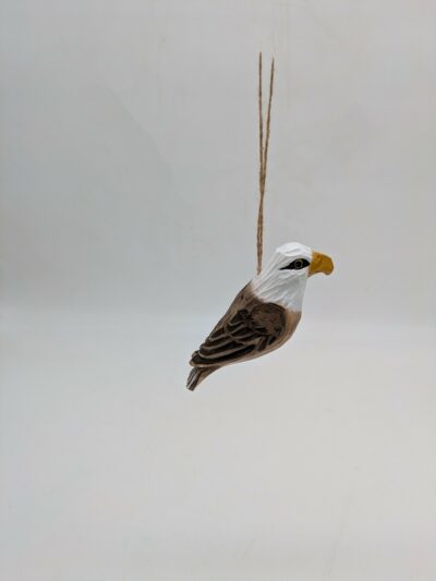Hand Carved Hanging Eagle, Wood