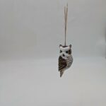 Hand Carved Hanging Owl, Wood