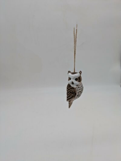 Hand Carved Hanging Owl, Wood