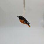 Hand Carved Hanging Robin, Wood