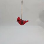 Hand Carved Hanging Cardinal, Wood