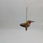 Hand Carved Hanging Hummingbird, Wood