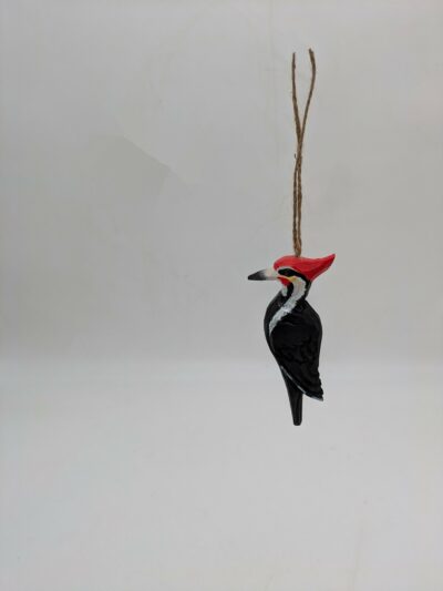 Hand Carved Hanging Woodpecker, Wood