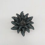 Chrysanthemum Ceramic Flower, Stone Blue - Small - Image 2