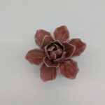 Dessert Rose Ceramic Flower, Coral - Medium - Image 2