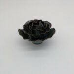 Peony Ceramic Flower, Teal - Small