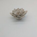 Succulent Ceramic Flower, Ivory - Small