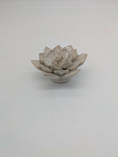 Succulent Ceramic Flower, Ivory - Small