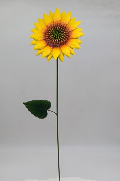 Metal Sunflower Garden Stake
