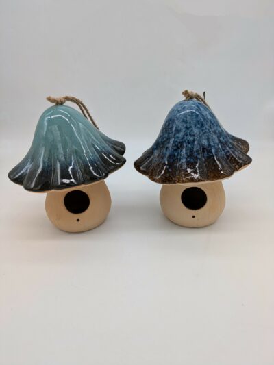 Fairy Mushroom Birdhouse, 2 Asst. Colors