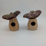 Woodland Mushroom Birdhouse, 2 Asst. Colors