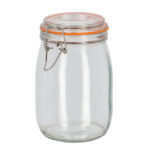 Flip Top Jar, Glass - Medium