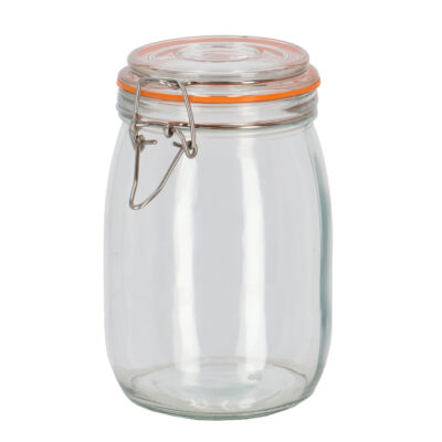 Flip Top Jar, Glass - Medium
