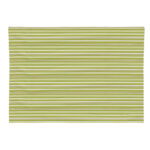 Striped Tablecloth, Green, Cotton